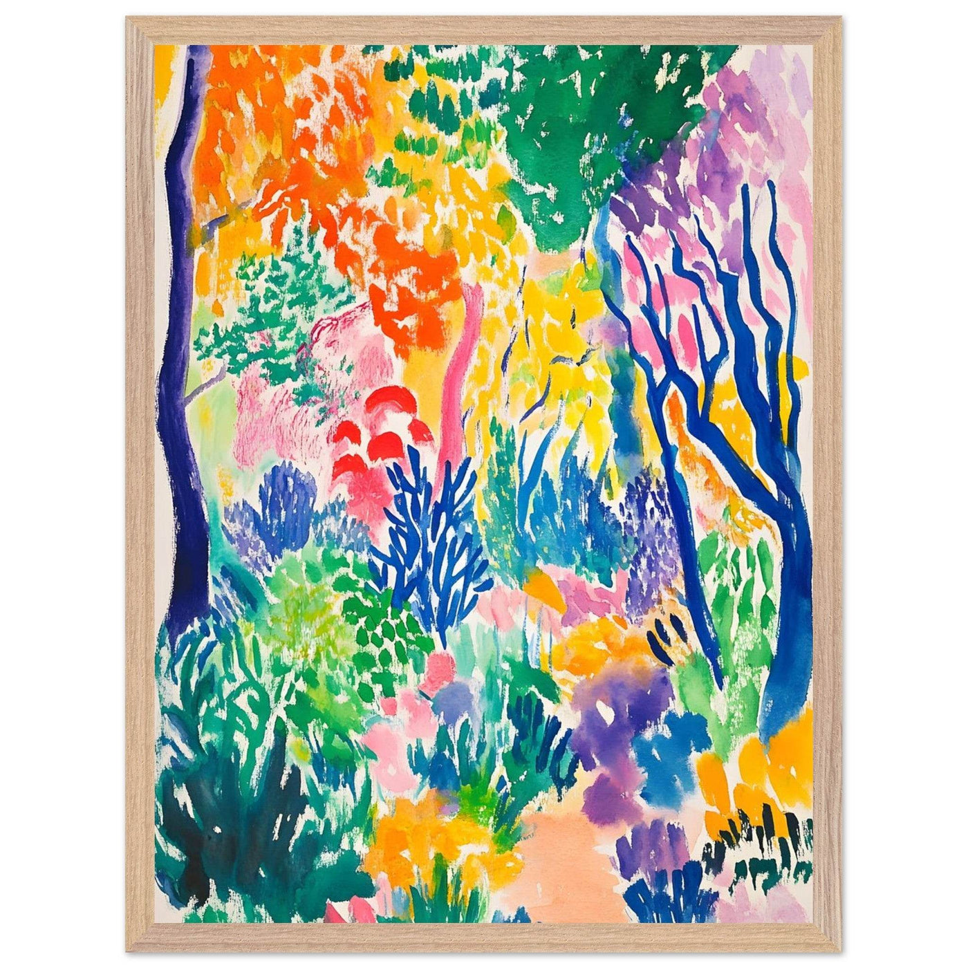 Vibrant Matisse Abstract Garden Joy - Vibrantwalls
