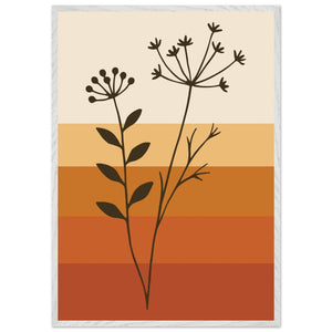 Abstract Floral Earth Tones - Vibrantwalls