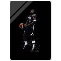 Basketball Player Dynamic Acrylic Print – Vibrant, Modern Wall Art for Sports Fans - Vibrantwalls