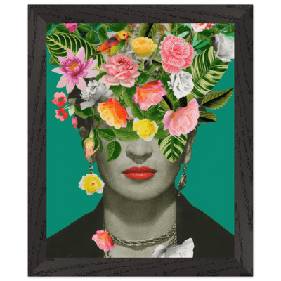 Floral Frida Artwork - Vibrant and Inspiring Home Decor - Vibrantwalls