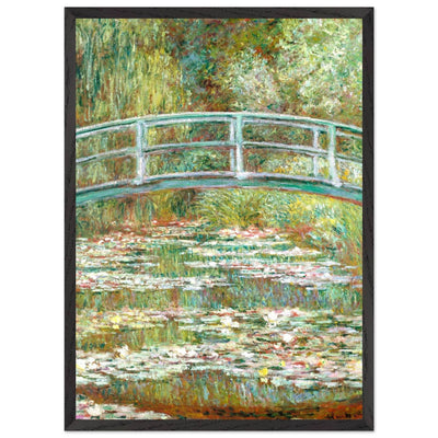 Bridge Over a Pond Art Print - Water Lilies Decorative Artwork for Your Space - Vibrantwalls