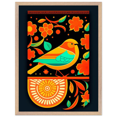 Vibrant Folk Bird Art - Vibrantwalls