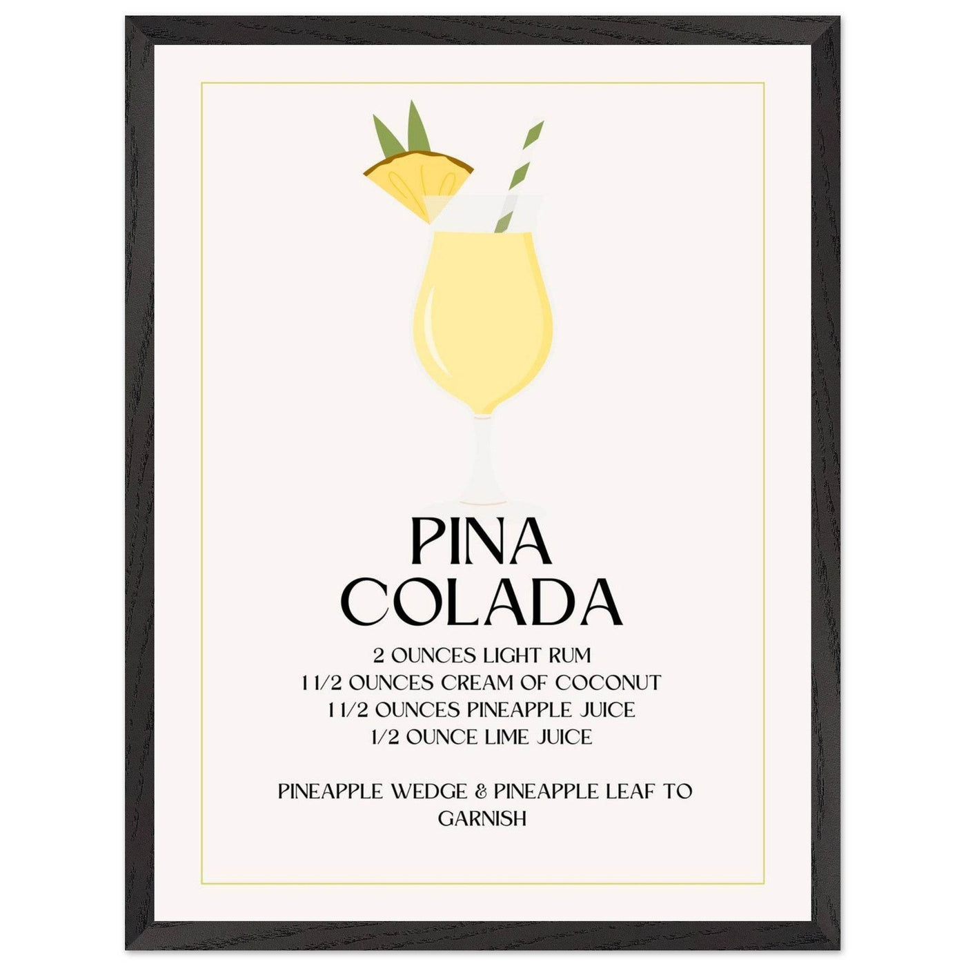 Pina Colada Cocktail Recipe - Vibrantwalls