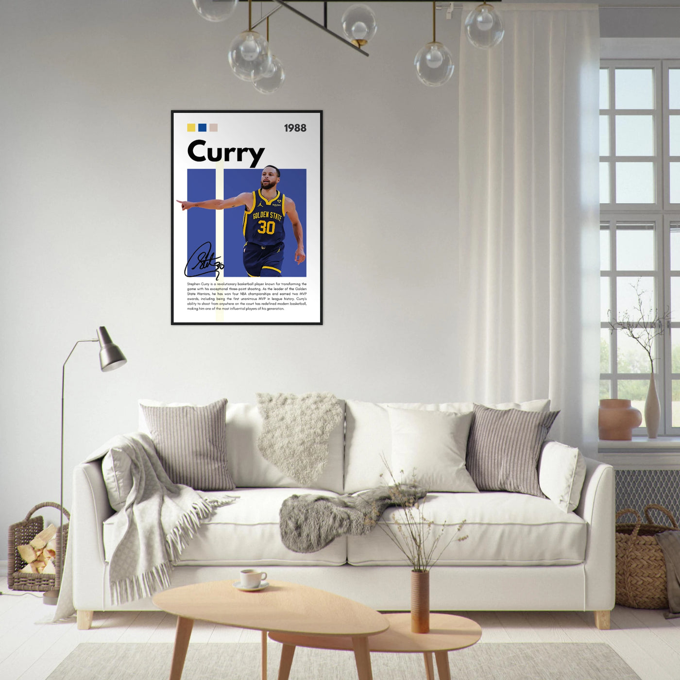 Stephen Curry Chef Curry Warriors Framed Poster Vibrantwalls