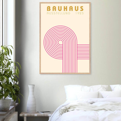 Bauhaus Pink Pop Decor for Modern Home Aesthetics - Vibrantwalls