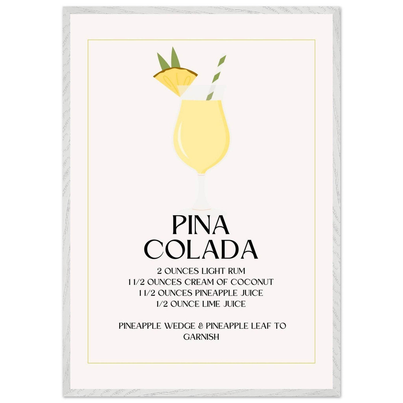 Pina Colada Cocktail Recipe - Vibrantwalls