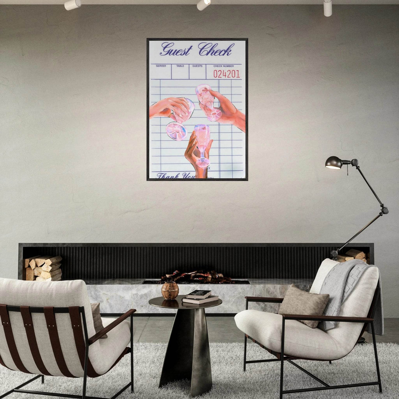 Retro Aesthetic Guest Check - Vibrantwalls