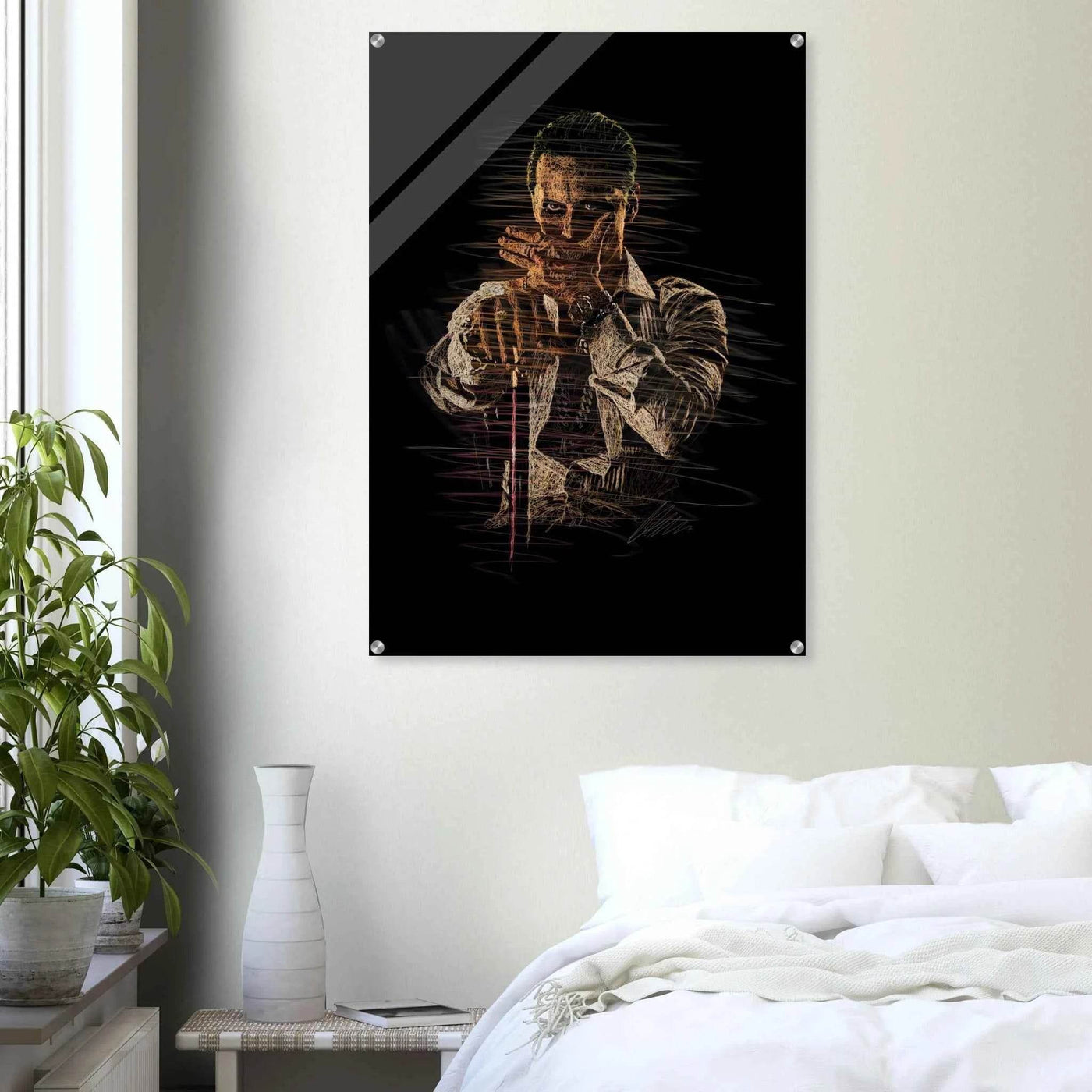 Connor McGregor Wall Art – Scribble Art Acrylic Print for Modern Dynamic Home Decor - Vibrantwalls