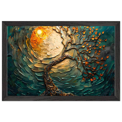 Golden Sunset Emerald Tree of Life Jewelry - Vibrantwalls