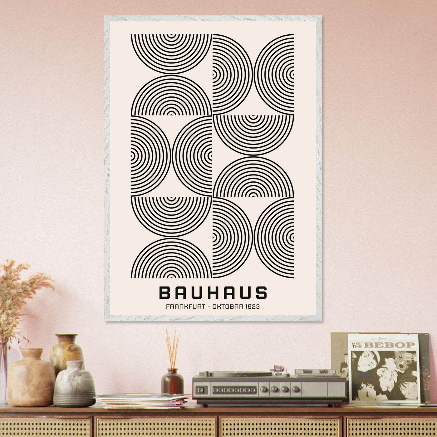 Bauhaus Black & Beige - Vibrantwalls