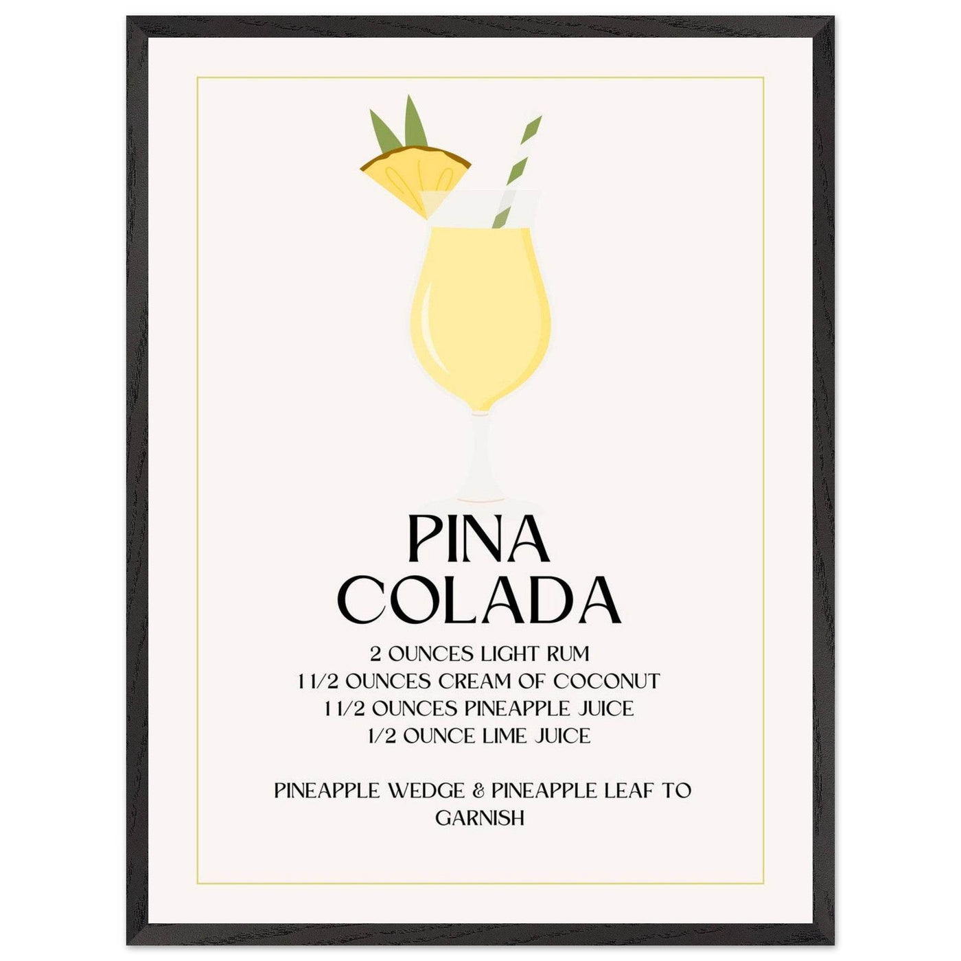 Pina Colada Cocktail Recipe - Vibrantwalls