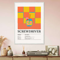 Screwdriver Cocktail Recipe Easy Wall Art - Vibrantwalls