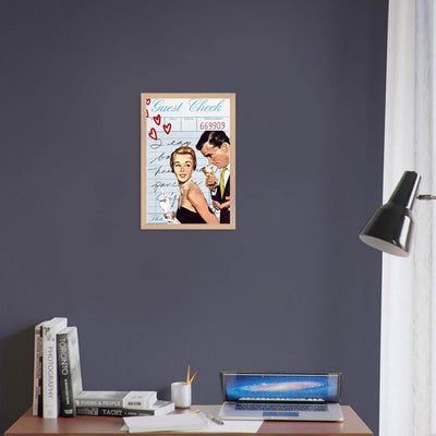 Retro Romance Cocktail Vintage Love Bar Art - Vibrantwalls