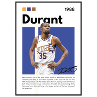 Kevin Durant Slim Reaper Suns NBA Legends Poster Wall Art - Vibrantwalls