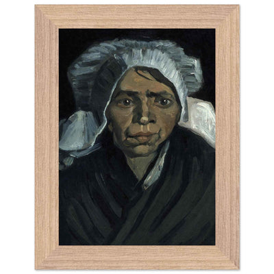 Peasant Woman Sculpture - Exquisite Head of a Peasant Woman Art Piece - Vibrantwalls