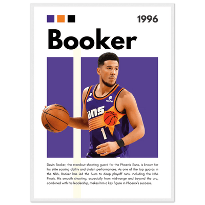Devin Booker Phoenix Suns Modern Art Print - Vibrantwalls