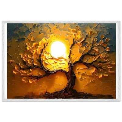 Textured Golden Tree of Life - Vibrantwalls