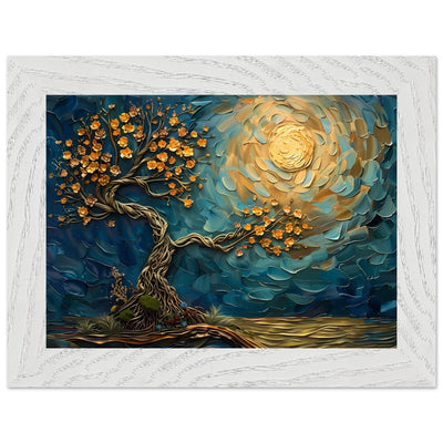 Tree of Life Jewelry - Golden Blooms & Midnight Sky Design - Vibrantwalls