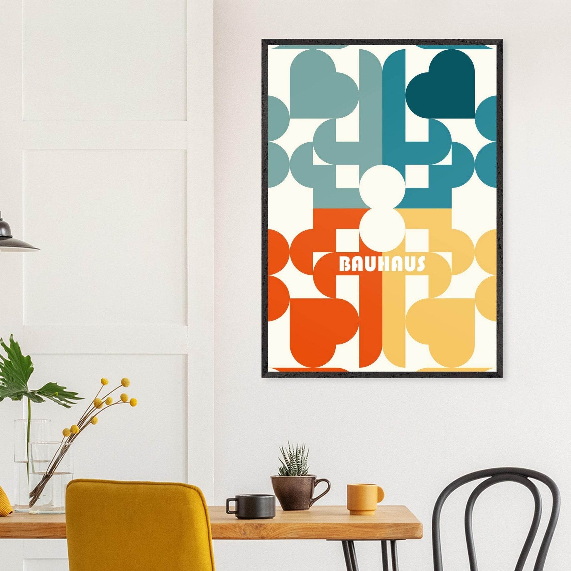 Bauhaus Geometric Shape Movement Style Design Poster Wall Art - Vibrantwalls
