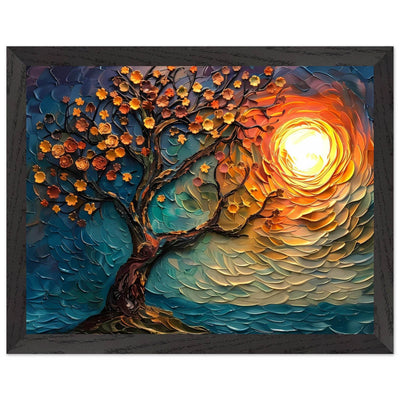 Tree of Life Textured Sunset Palette - Vibrantwalls
