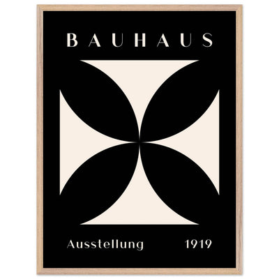 Bauhaus Ausstellung 1919 Black & Cream Minimalist - Vibrantwalls