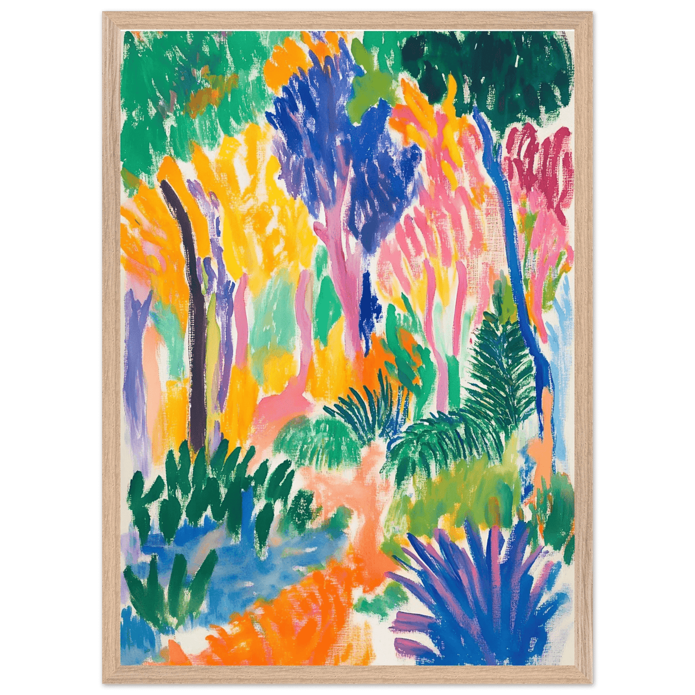 Abstract Foliage Art - Modern Wall Decor for Your Home - Vibrantwalls