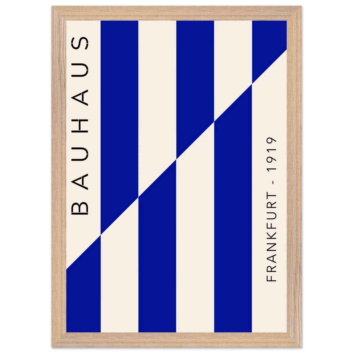 Bauhaus Ausstellung 1923 Blue & Cream - Vibrantwalls