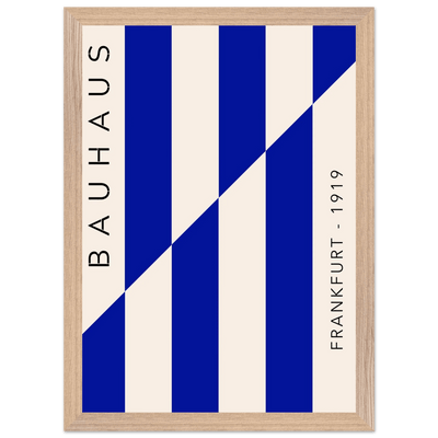 Bauhaus Ausstellung 1923 Blue & Cream - Vibrantwalls
