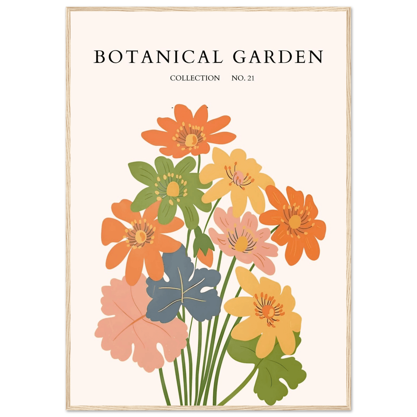Botanical Garden Collection No. 21 Framed Poster – Vibrant Floral Art Print | Ready-to-Hang in Your Choice of Frame - Vibrantwalls