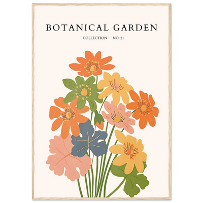 Botanical Garden Collection No. 21 Framed Poster – Vibrant Floral Art Print | Ready-to-Hang in Your Choice of Frame - Vibrantwalls