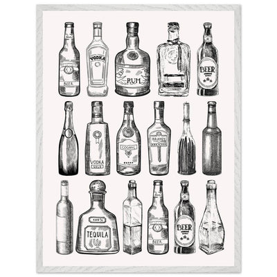 Gin Tonic Cocktail Recipe Classic Bar Print - Vibrantwalls