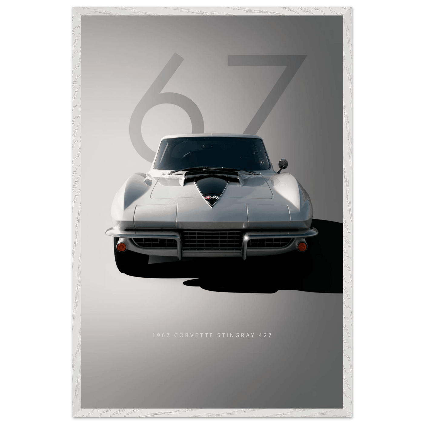 1967 Corvette Stingray 427 Framed Poster | Iconic Automotive Art, Ready-to-Hang - Vibrantwalls