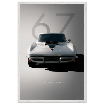 1967 Corvette Stingray 427 Framed Poster | Iconic Automotive Art, Ready-to-Hang - Vibrantwalls