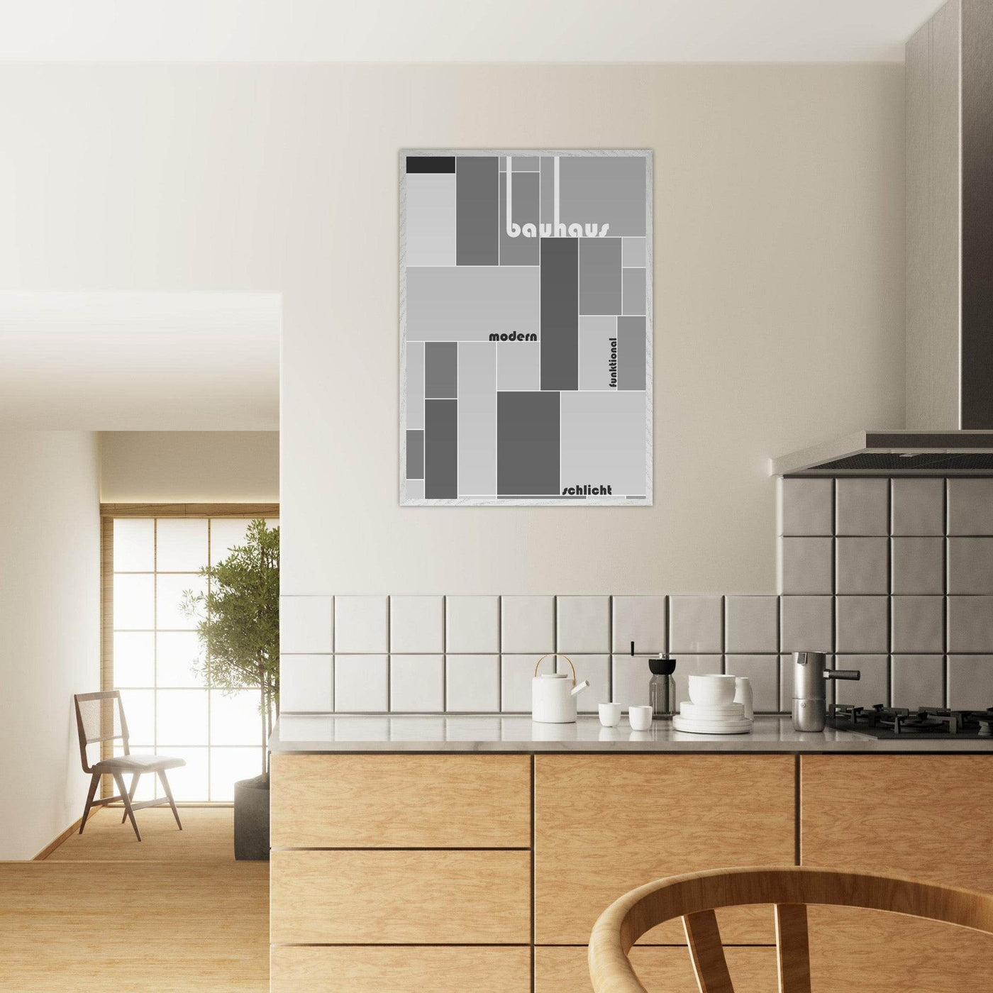 Bauhaus-Style Grid - Vibrantwalls
