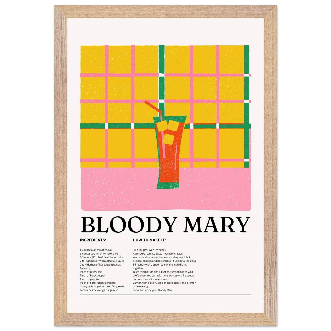 Retro Bloody Mary Cocktail Recipe - Vibrantwalls