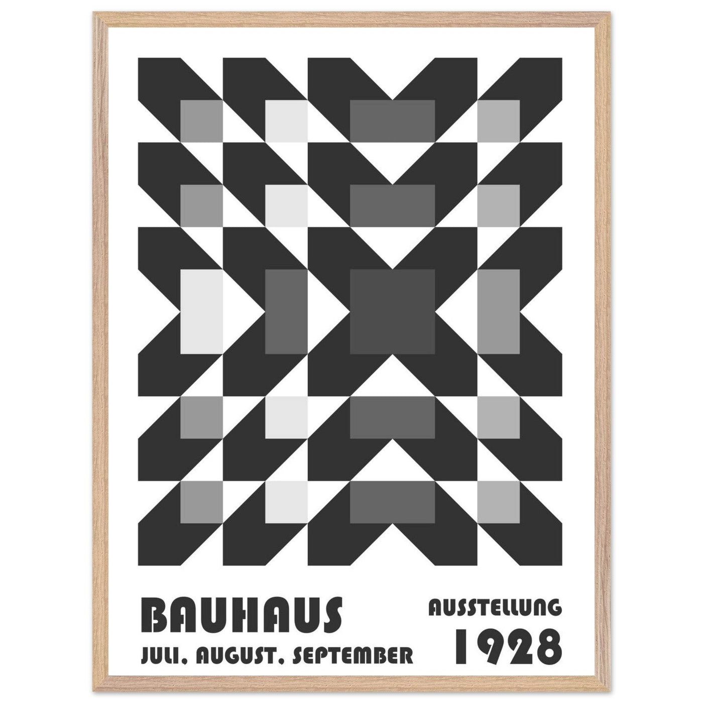 Bauhaus-Style Geometric Grid - Vibrantwalls