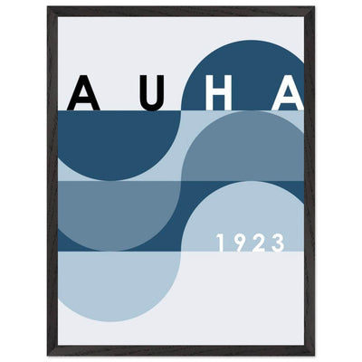 Bauhaus-Style Abstract Poster - The Blue Tunnel Modern Art Print in Various Sizes & Finishes - Vibrantwalls