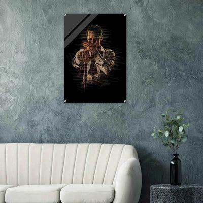 Connor McGregor Wall Art – Scribble Art Acrylic Print for Modern Dynamic Home Decor - Vibrantwalls