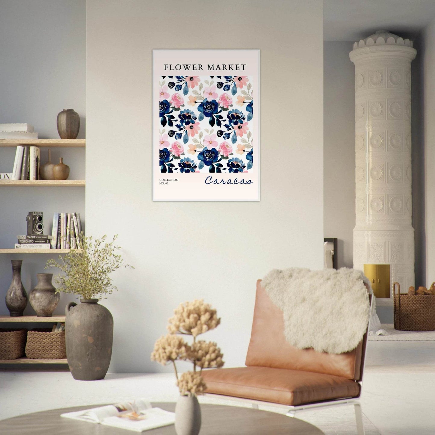 Flower Market Collection No. 63 Framed Poster – Vibrant Watercolor Botanicals | Ready-to-Hang Floral Art - Vibrantwalls