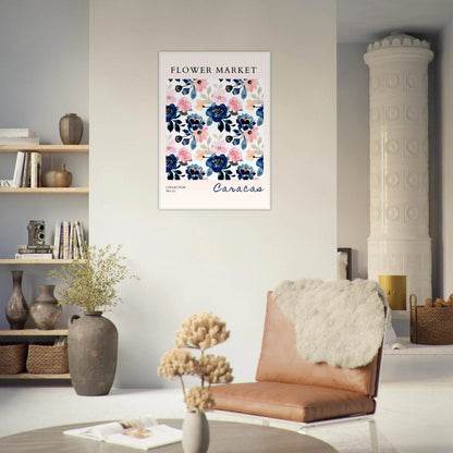 Flower Market Collection No. 63 Framed Poster – Vibrant Watercolor Botanicals | Ready-to-Hang Floral Art - Vibrantwalls
