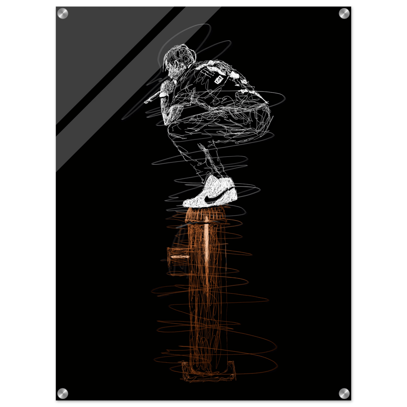 Connor McGregor Scribble Art Acrylic Print – Dynamic, Modern, & High-Impact Wall Decor - Vibrantwalls