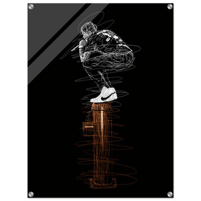 Connor McGregor Scribble Art Acrylic Print – Dynamic, Modern, & High-Impact Wall Decor - Vibrantwalls