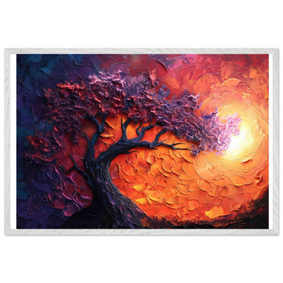 Sunset Hues Vibrant Tree of Life - Vibrantwalls