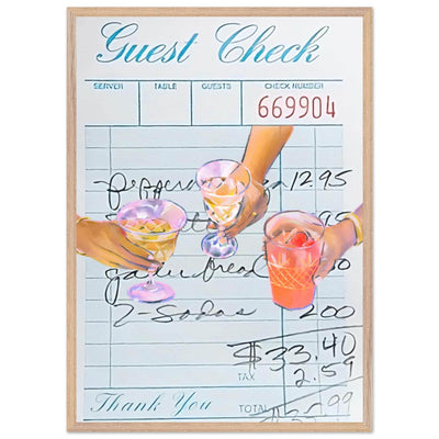Guest Check Cocktail - Vibrantwalls