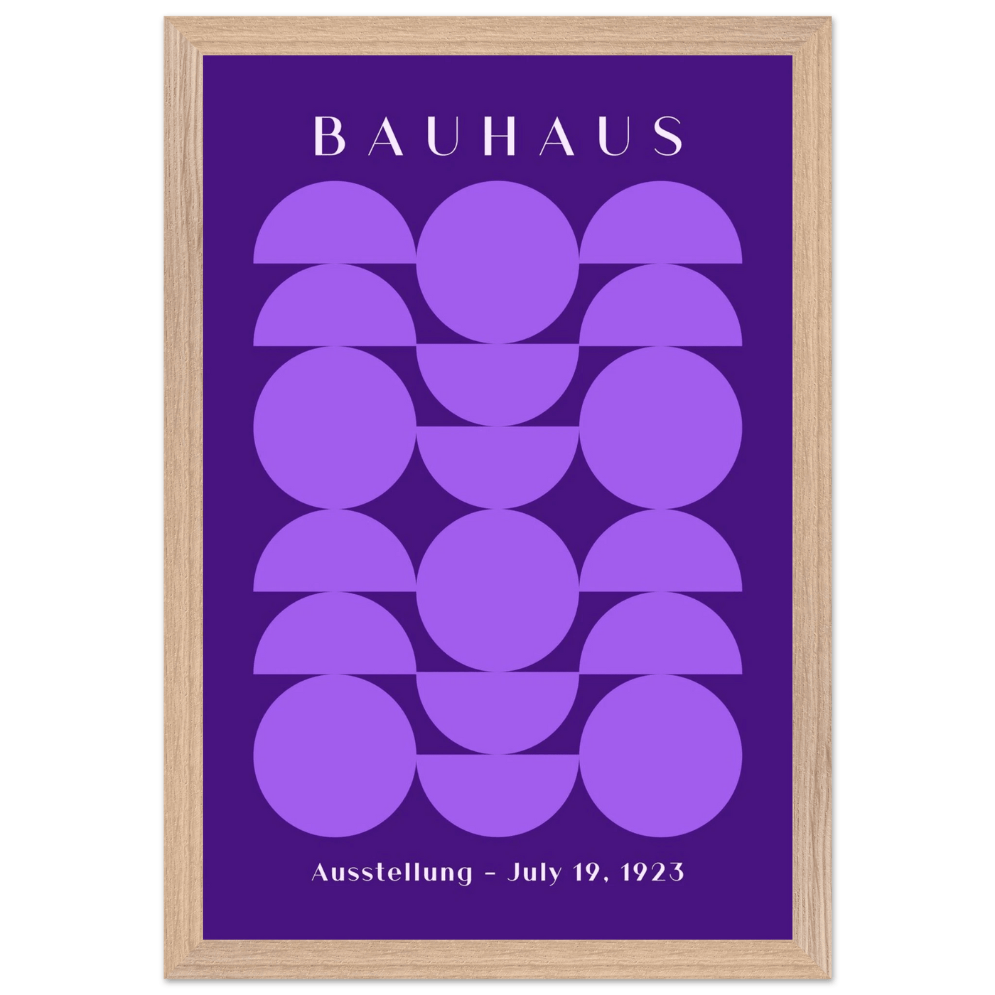Bauhau 1923 Purple Geometric - Vibrantwalls