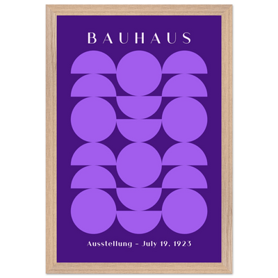 Bauhau 1923 Purple Geometric - Vibrantwalls