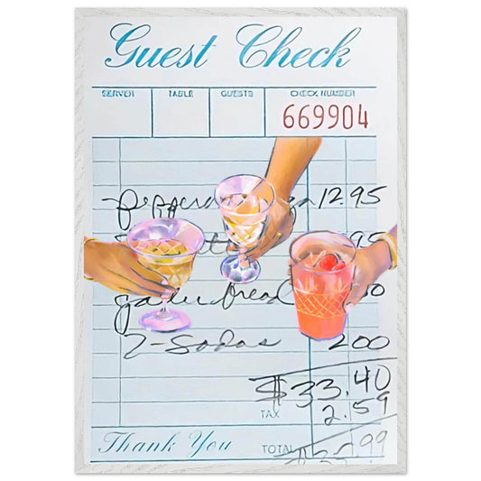 Guest Check Cocktail - Vibrantwalls