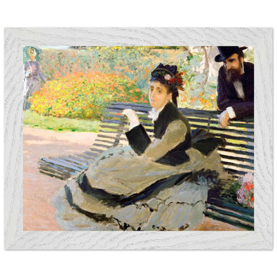 Camille Monet Garden Bench Art – Exquisite Artwork for Garden Lovers - Vibrantwalls