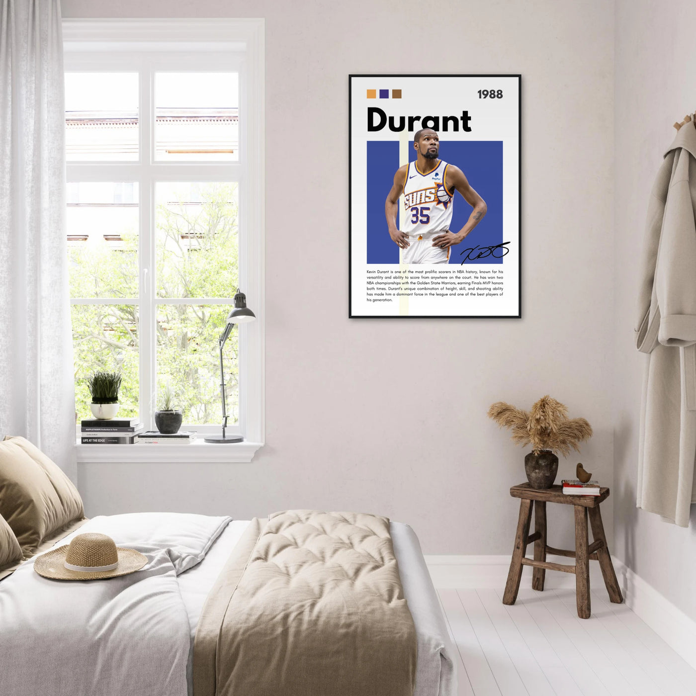Kevin Durant Slim Reaper Suns Framed Poster Vibrantwalls