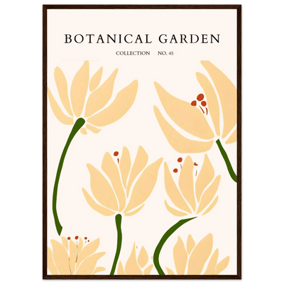 Botanical Garden Framed Art Print – Minimalist Floral Design & Nature-Inspired Posters | Ready-to-Hang - Vibrantwalls